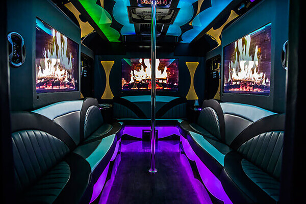 inside a party bus