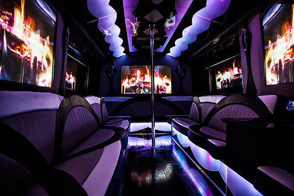 inside a party bus